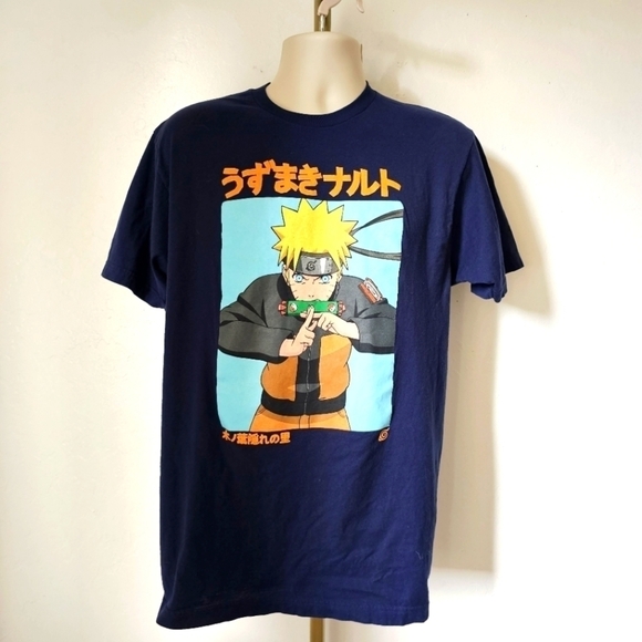 NARUTO Shippuden Collection Blue Large T-shirt - Picture 1 of 2
